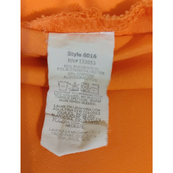 Wonder Wink Women's Scrub Top Size Small Orange Tangerine - Picture 5 of 7